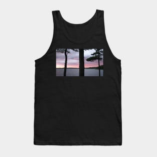 Sunset Over  Lake Catchacoma 3-Available As Art Prints-Mugs,Cases,Duvets,T Shirts,Stickers,etc Tank Top